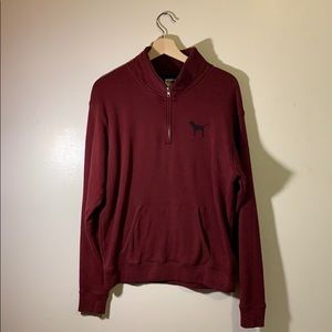 VS crew neck burgundy sweater